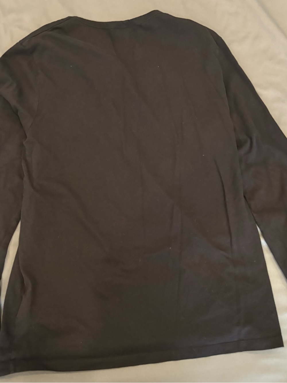 COS Black Long-Sleeve Henley Shirt - Picture 2 of 4